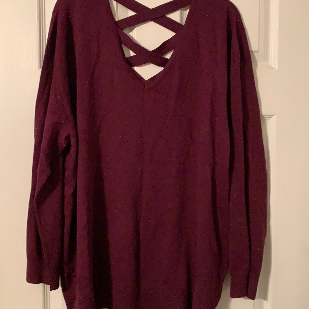 Speckled V neck Sweater
